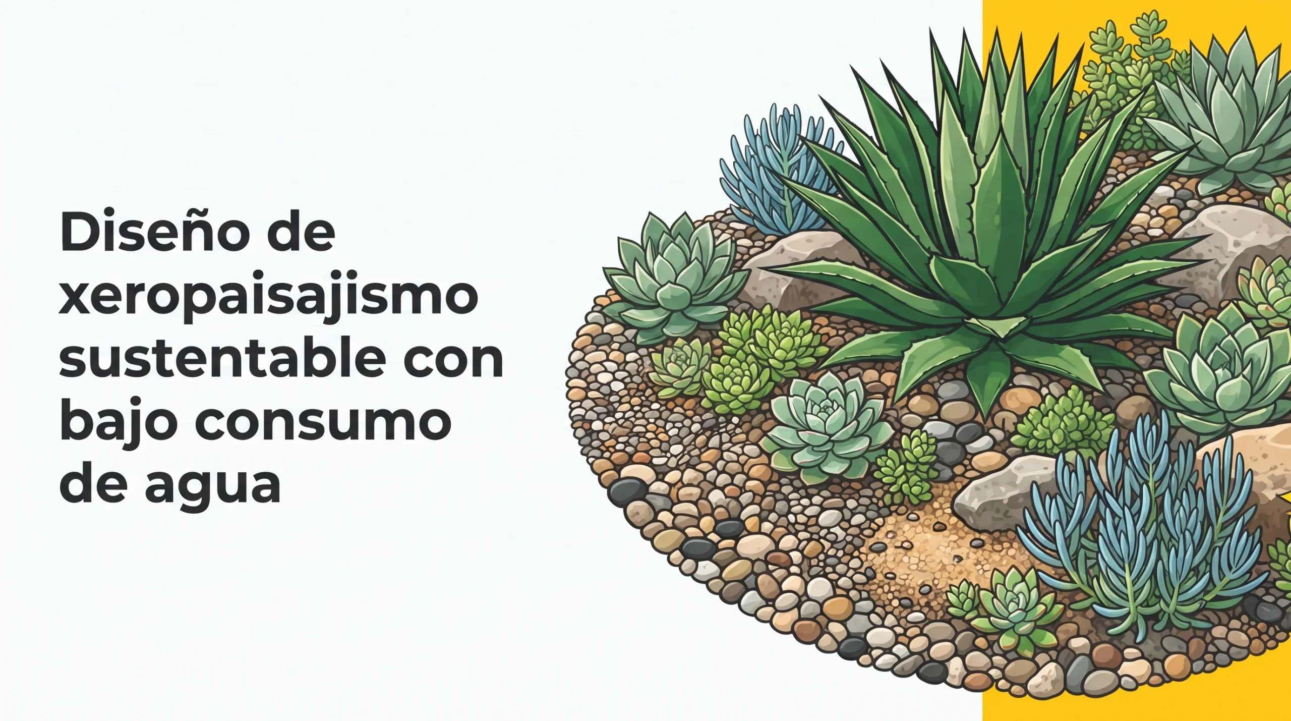 Diseño de xeropaisajismo sustentable con bajo consumo de agua